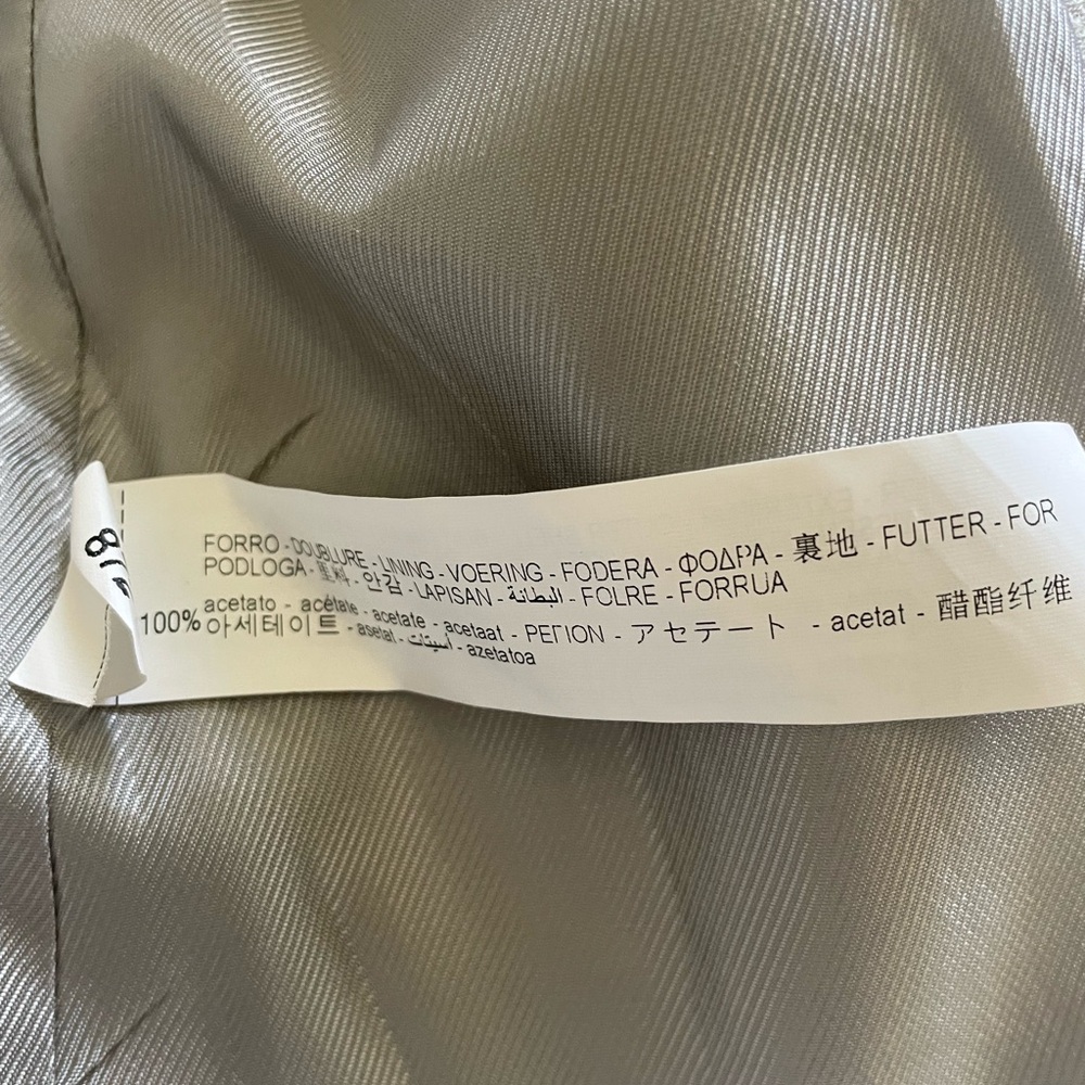 Zara Basic Herringbone Frock Coat - image 8